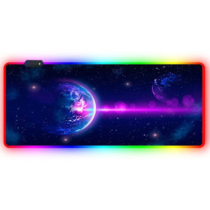 Luminous RGB LED Lights Desktop Gaming Mouse Pad